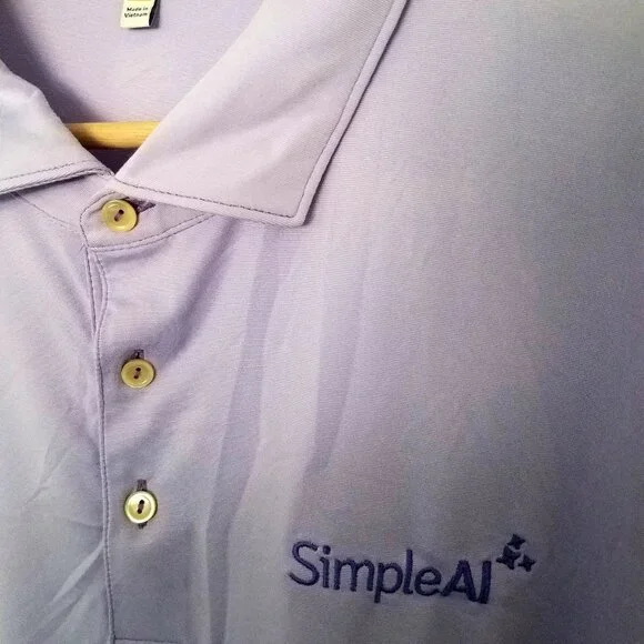 Peter Millar Summer Comfort Polo Shirt Light Purple Color Men's Size XXL - Picture 2 of 8